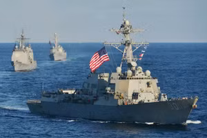 Hải quân Mỹ tập trung lực lượng lớn tại Biển Caribe.