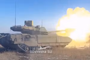 Nga thử nghiệm xe tăng Armata.