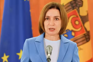 Tổng thống Moldova Maia Sandu.