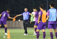 Chùm ảnh: U23 Việt Nam hứng khởi trong ngày đầu tiên tại Qatar 