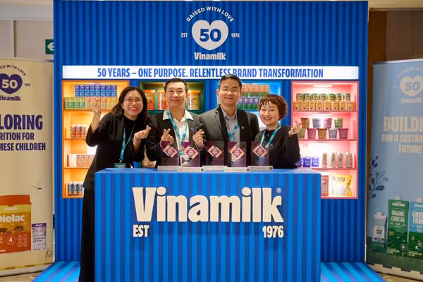 Vinamilk giành chiến thắng áp đảo với 5 hạng mục tại Giải thưởng Đổi mới Ngành sữa Thế giới. (Ảnh: VN)