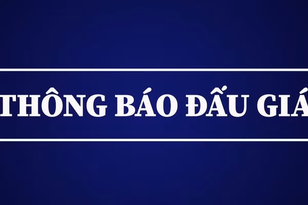 Thông báo đấu giá tài sản