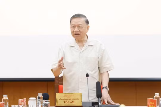 Tổng Bí thư, Chủ tịch nước Tô Lâm phát biểu chỉ đạo. Ảnh: Thống Nhất/TTXVN
