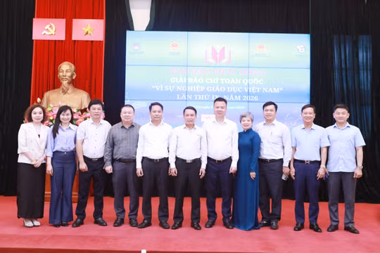 Họp báo, phát động Giải Báo chí toàn quốc ‘Vì sự nghiệp giáo dục Việt Nam’ năm 2026