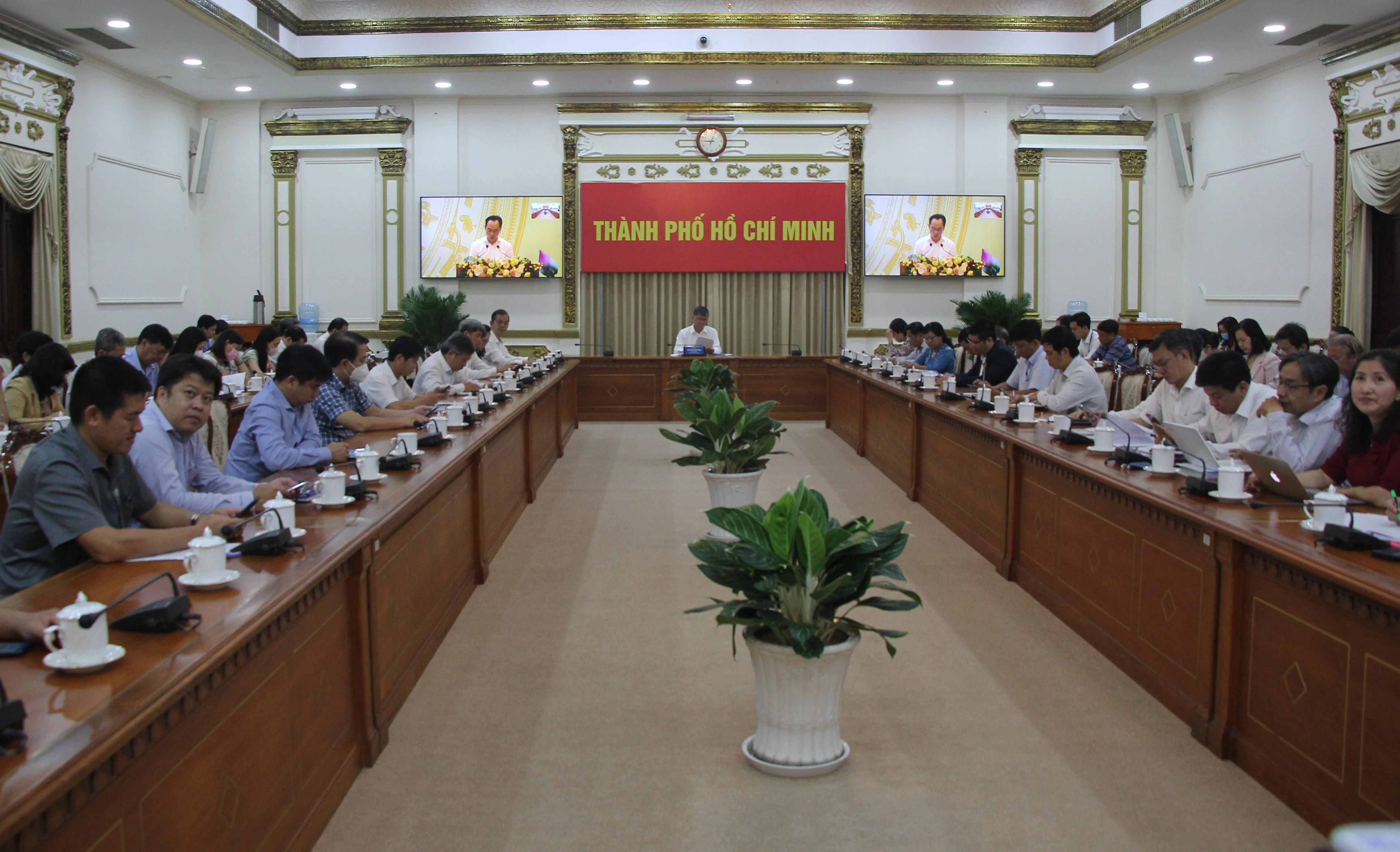 Quang cảnh Hội nghị Tổng kết năm học 2021-2022 tại TPHCM.