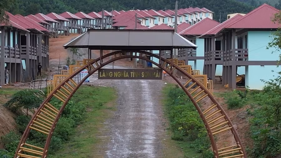 Bản làng Nghĩa tình Sơn Hải ở xã biên giới Hướng Lập, Hướng Hóa, Quảng Trị.