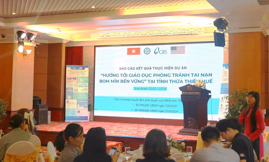 Hội nghị tổng kết dự án “Hướng tới Giáo dục phòng tránh tai nạn bom mìn bền vững cho học sinh.