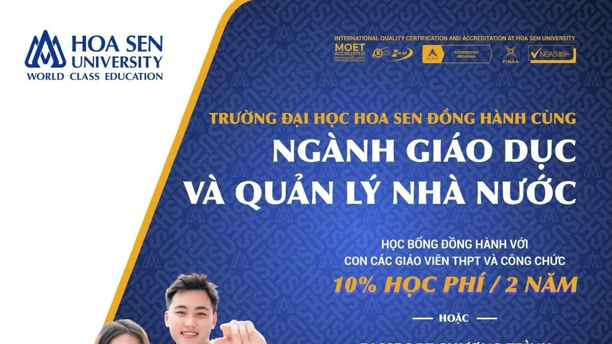 Trường Đại học Hoa Sen công bố nhiều gói hỗ trợ cho sinh viên