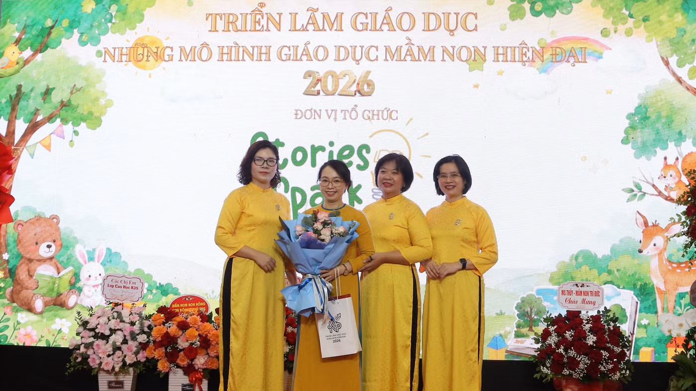 Triển lãm quy tụ các nhà quản lý, đầu tư giáo dục, chuyên gia, giáo viên và doanh nghiệp.