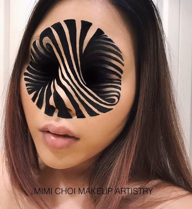 Ảo giác khuôn mặt bị cắt thành từng khúc dưới bàn tay phép thuật phù thủy trang điểm - Ảnh 11. Ảo giác khuôn mặt bị cắt thành từng khúc dưới bàn tay phép thuật phù thủy trang điểm - Ảnh 11.