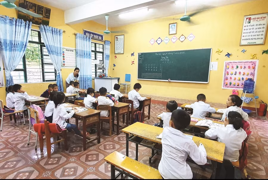 Một phòng học được đầu tư tại Thanh Hóa