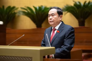 Ủy viên Bộ Chính trị, Chủ tịch Quốc hội Trần Thanh Mẫn phát biểu bế mạc Kỳ họp.