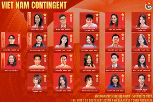 Việt Nam tham dự Chương trình Tàu Thanh niên Đông Nam Á - Nhật Bản 2027