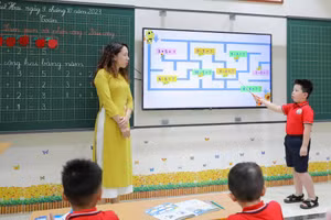Một lớp học trên địa bàn phường Ba Đình (Hà Nội).