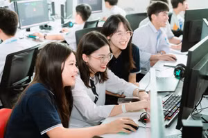 Một lớp học của BUV.
