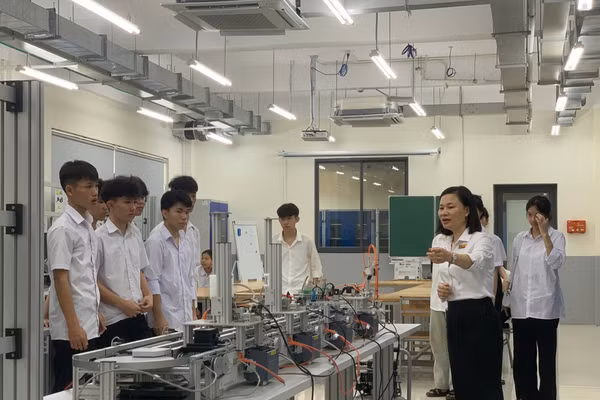 Phòng thực hành tại Trường Cao đẳng Cơ giới và Thủy lợi. Ảnh: Fanpage trường.
