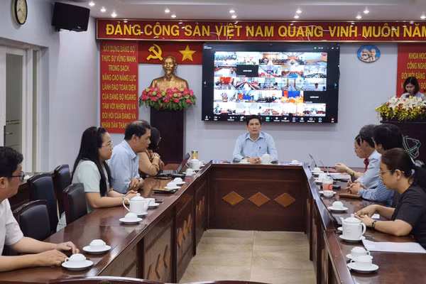Chương trình tập huấn tại điểm cầu chính Sở Khoa học và Công nghệ TPHCM. (Ảnh: BTC).