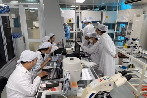 Phòng thí nghiệm tế bào gốc của Trường Đại học Khoa học Tự nhiên, Đại học Quốc gia TPHCM. Ảnh: Hà An.