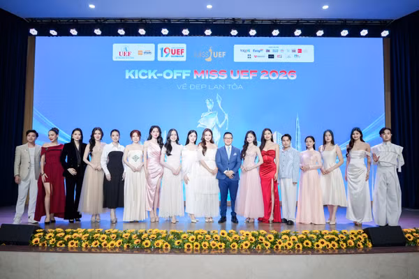 Cuộc thi Hoa khôi sinh viên UEF chính thức khởi động. Ảnh: NTCC.