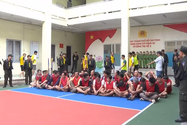 Đường dây đánh bạc dưới hình thức cá độ bóng đá bị Công an TPHCM triệt xóa. Ảnh: Công an TPHCM. 