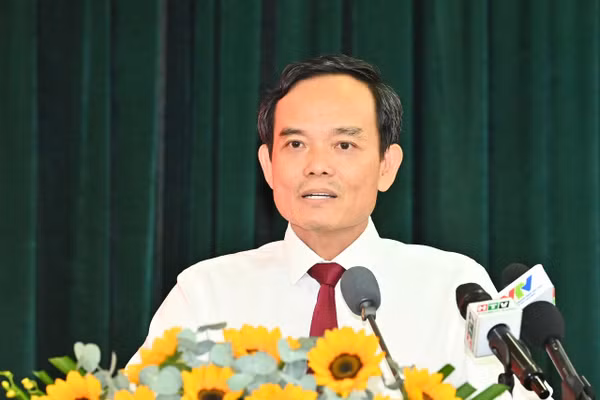 Bí thư Thành uỷ TPHCM Trần Lưu Quang phát biểu tại hội nghị. Ảnh: SGGP