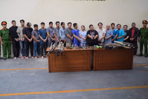 Băng nhóm núp bóng danh nghĩa công ty Chành của 46 cưỡng đoạt tài sản. Ảnh: Công an TPHCM.