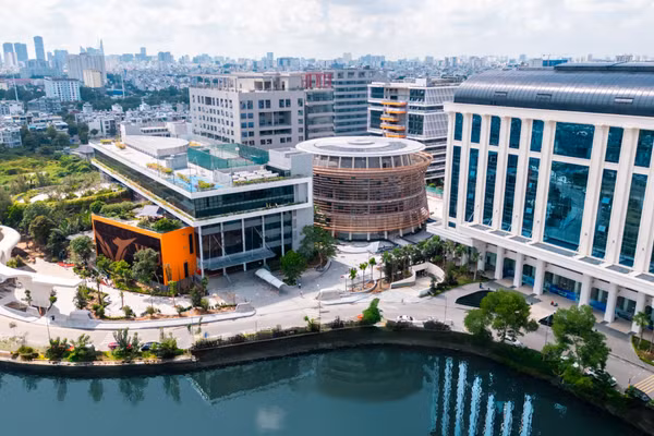 Khuôn viên Trường Đại học Văn Lang. Ảnh: VLU.