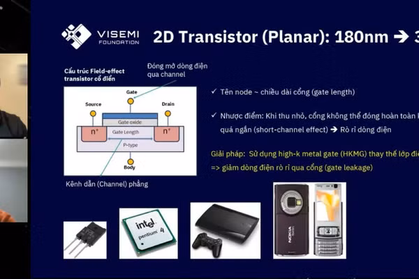 Các chuyên gia chia sẻ trực tuyến các kiến thức về khâu sản xuất chip tại hội thảo.