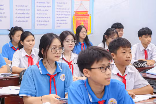Học sinh Trường THCS Đại Đồng (Bắc Ninh).