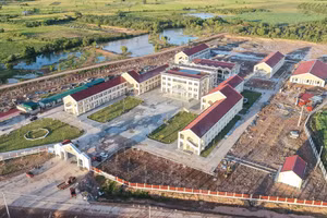 Toàn cảnh Trường PTNT TH&THCS Ea Rốk.