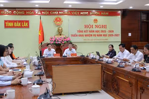Toàn cảnh hội nghị tại điểm cầu tỉnh Đắk Lắk.