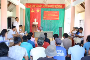 Toàn cảnh buổi lễ khai giảng. (Ảnh: T.H)