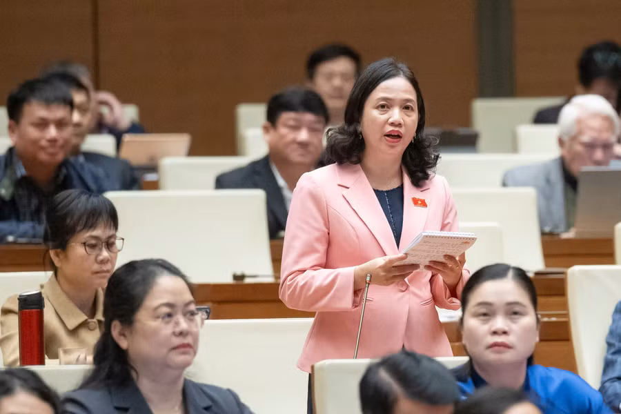 Đại biểu Điểu Huỳnh Sang - Đoàn ĐBQH tỉnh Bình Phước. Ảnh: Media Quốc hội