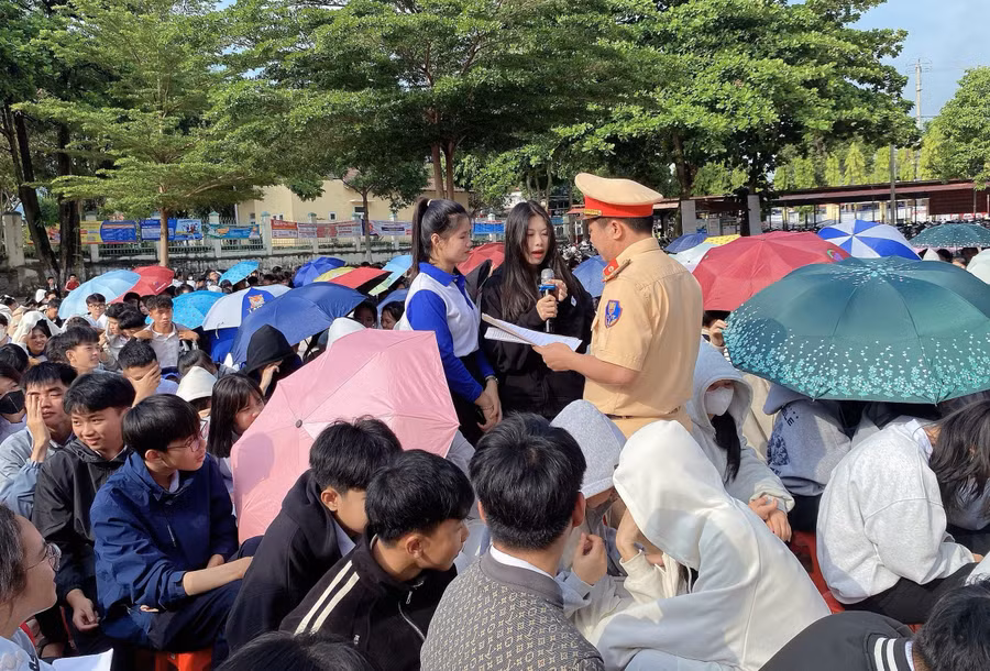 Các đơn vị thường xuyên tổ chức tuyên truyền đến học sinh.