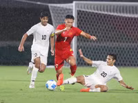 U23 Việt Nam bất phân thắng bại trước U23 Kuwait ở ASIAD 2026.