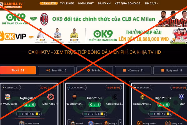"Cà Khịa TV" là một hệ thống trang web cá cược được nhiều người biết đến.