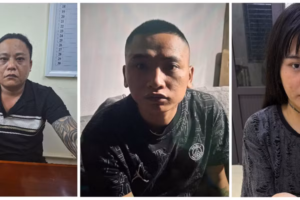 Các đối tượng Lê Văn Quỳnh, Nguyễn Thế Sâm và Vi Thị Hằng.
