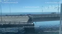 Chùm ảnh hiện trường cầu Crimea sau vụ tấn công mới