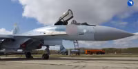 Hình ảnh Lực lượng hàng không vũ trụ nhận máy bay chiến đấu Su-35S mới