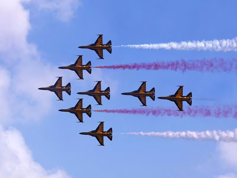 Đại bàng đen của Không quân Hàn Quốc biểu diễn. Xem máy bay ‘múa ba lê’ tại Singapore Airshow 2024