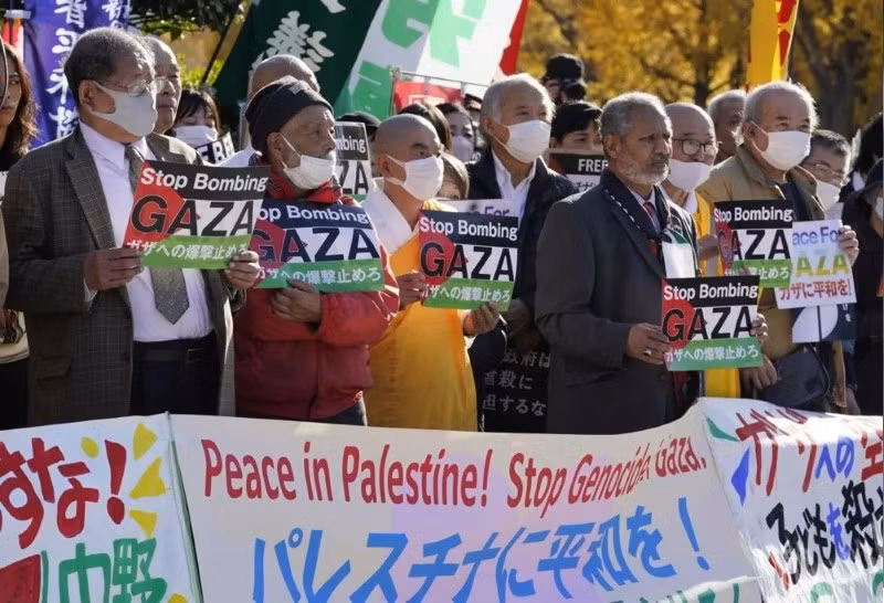 Chùm ảnh thế giới lên án cuộc chiến ở Gaza nhân Ngày Nhân quyền thế giới 