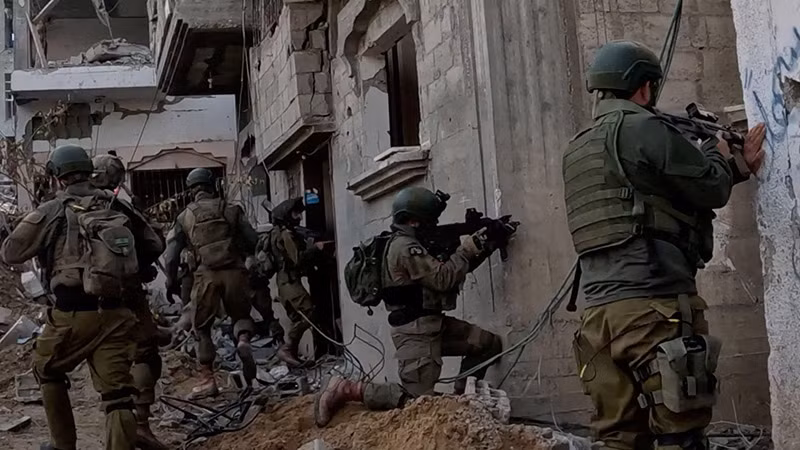 Hình ảnh nóng lực lượng Israel chiến đấu với Hamas ở Gaza