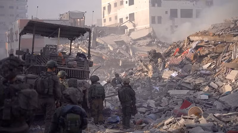 Hình ảnh nóng lực lượng Israel chiến đấu với Hamas ở Gaza