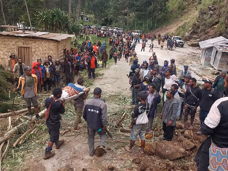 Chùm ảnh lở đất kinh hoàng ở Papua New Guinea, khoảng 670 người thiệt mạng