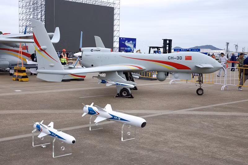 Một máy bay chiến đấu không người lái CH-3D. Ảnh: VCG/China Daily 2024-airshow-china-09.jpg