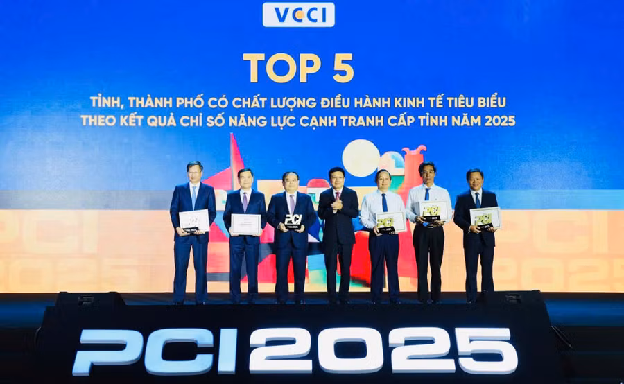 Năm địa phương dẫn đầu nhóm chất lượng điều hành "Tốt".