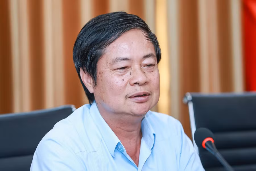 Ông Vũ Dương Châu trao đổi tại buổi tiếp và làm việc. Ảnh: Quang Vinh.