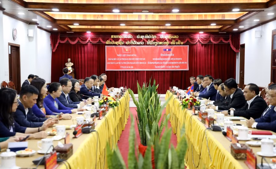 Quang cảnh buổi hội kiến.