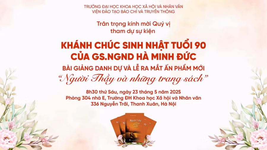Ra mắt ấn phẩm mới ‘Người Thầy và những trang sách’ của GS NGND Hà Minh Đức