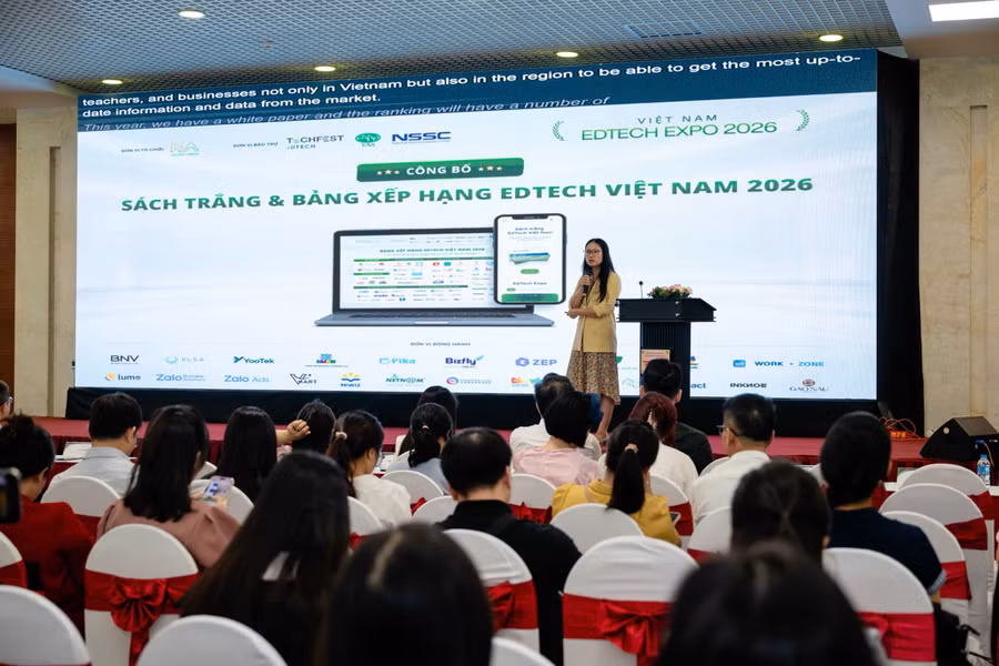 Lễ Công bố Sách trắng & Bảng xếp hạng Công nghệ giáo dục Việt Nam 2026.